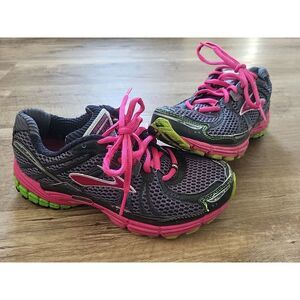 Brooks Adrenaline GTS 12 DNA Women's 6.5 Running Shoe Sneaker‎ Pink Gray Black